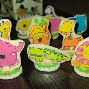 Animals fishing in the trees Magnetic Game